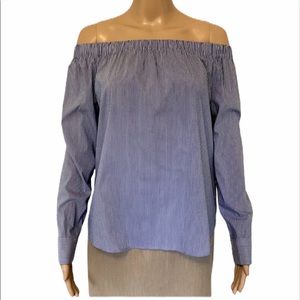 Zara woman striped off shoulder top size S M-103